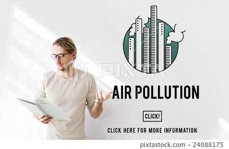 Air Pollution Carbon Dioxide Dirty Energy Toxic Concept 24088175