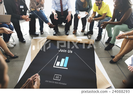 Join us Headhunting Company Hiring Concept 24088293