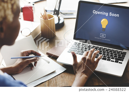 Opening Soon Launch Welcome Advertising Commercial Concept Opening Soon Launch Welcome Advertising Commercial Concept 24088322