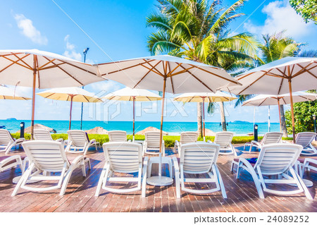 Umbrella and chair Umbrella and chair 24089252