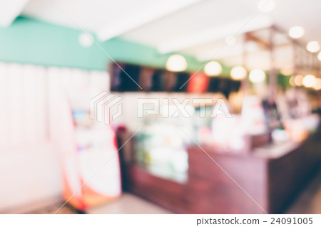 Abstract blur coffee shop interior 24091005