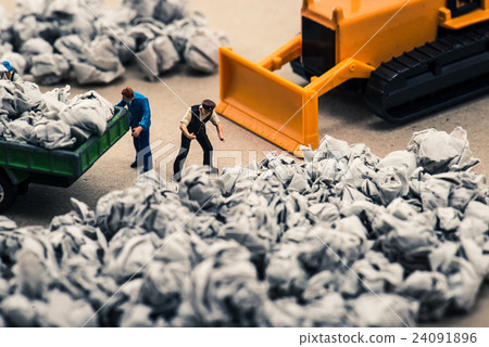 Garbage collector miniature dolls Garbage collector miniature dolls 24091896