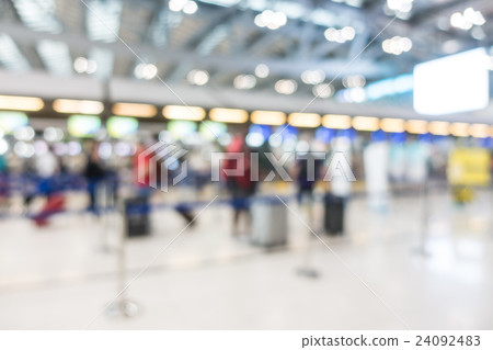Abstract blur airport interior 24092483