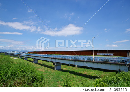Bridge rebuilding Uebudai Bridge Saitama · Gunma prefectural border August 2016 k Wide angle 24093513