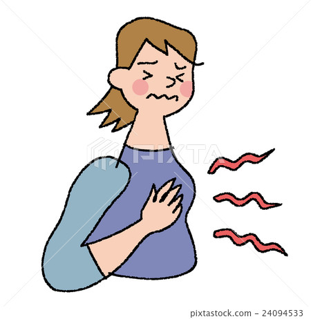 heartburn - Stock Illustration [24094533] - PIXTA