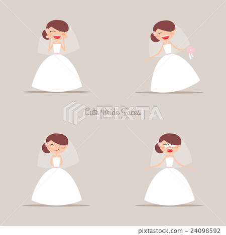 Cute Bride Expression Faces Cute Bride Expression Faces 24098592