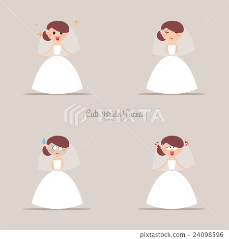 Cute Bride Expression Faces Cute Bride Expression Faces 24098596