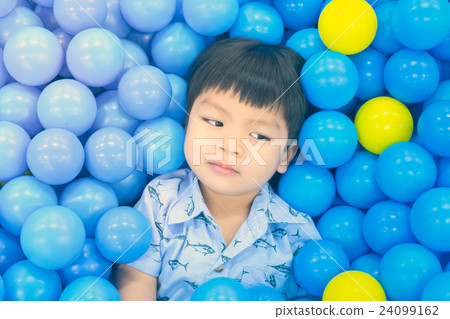 Asian boy in Ball pool 24099162