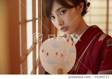 Kimono female portrait Kimono female portrait 24100713
