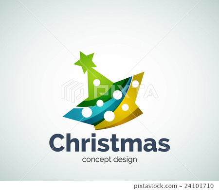 Vector Christmas or New Year star decoration logo Vector Christmas or New Year star decoration logo 24101710