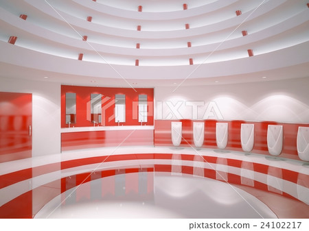 男士廁所紅色調 24102217