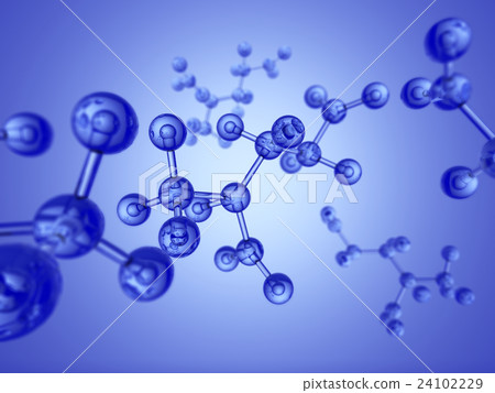 Molecular model image multiple 24102229