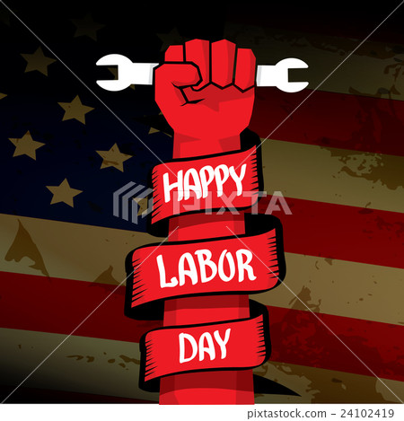 Usa labor day vector background. 24102419