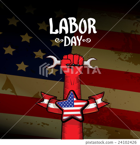 Usa labor day vector background. 24102426