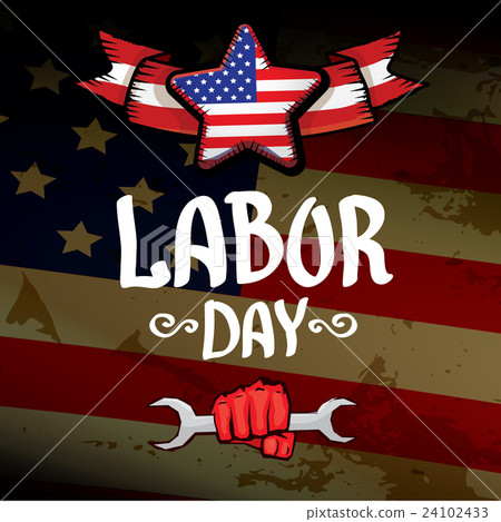 Usa labor day vector background. 24102433