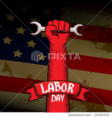 Usa labor day vector background. 24102450