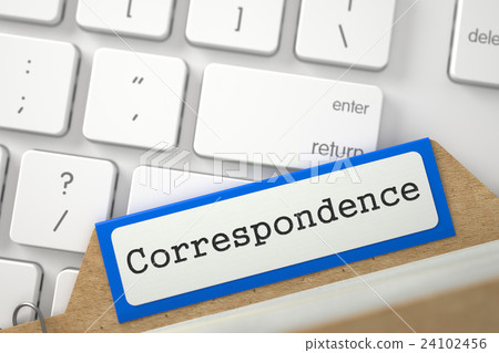 File Card with Correspondence. File Card with Correspondence. 24102456