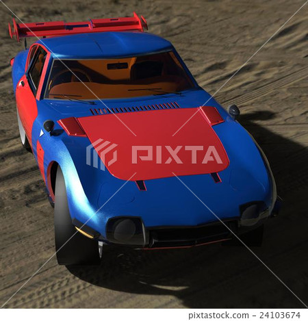 Concept sports car 3d illustration Concept sports car 3d illustration 24103674