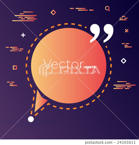 Abstract concept vector empty speech square quote - Stock Illustration ...