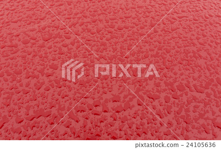 Rain drops on metal car surface. Rain drops on metal car surface. 24105636