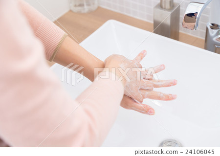 洗手婦女泡沫水防止冷洗徹底洗手婦女清潔洗手水槽 24106045