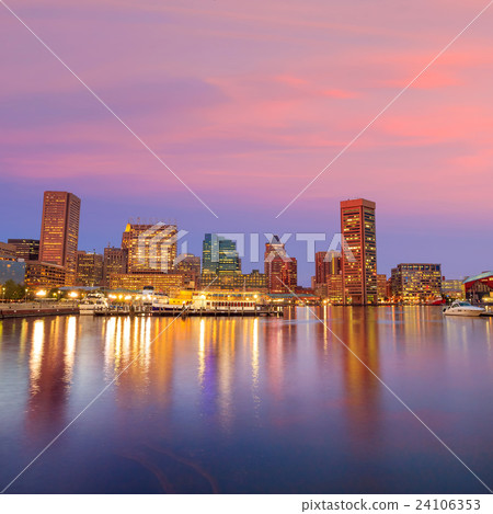Inner Harbor area in downtown Baltimore Inner Harbor area in downtown Baltimore 24106353