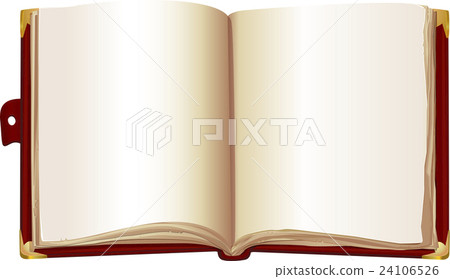 open book in the red cover 24106526
