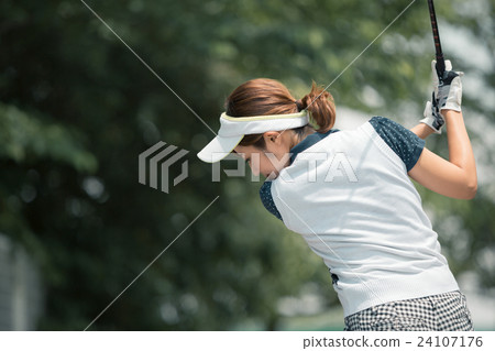 golf, golfing, female 24107176