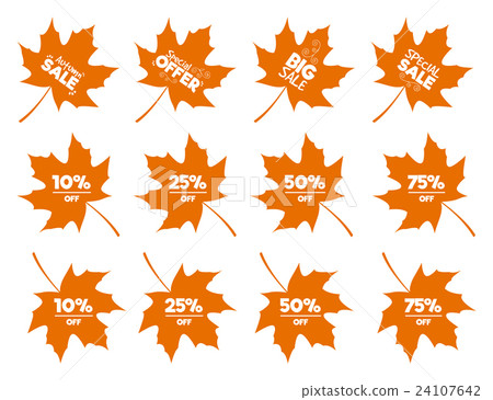Autumn Sale Discount Logos and Emblems Autumn Sale Discount Logos and Emblems 24107642