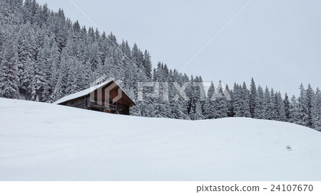 Winter day in the Swiss Alps 24107670