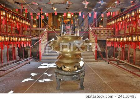 interior of the Man Mo Temple, Hong Kong 24110485