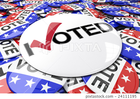 Composite image of vote button 24111195