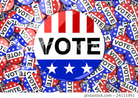 Composite image of vote button 24111991