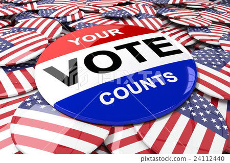 Composite image of vote button 24112440