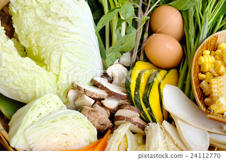 Fresh vegetables and egg of Thailand 24112770