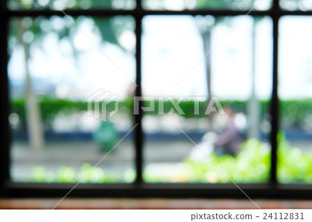 Blurred cafe restaurant with bokeh background. Blurred cafe restaurant with bokeh background. 24112831