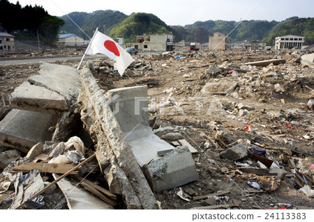 東日本大地震後兩個月·海嘯破壞了岩手縣太郎區 24113383