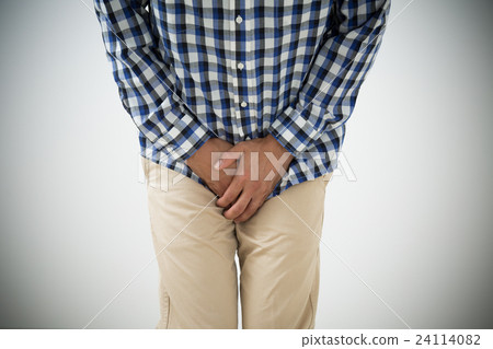 A young man suffering from urine leakage 24114082
