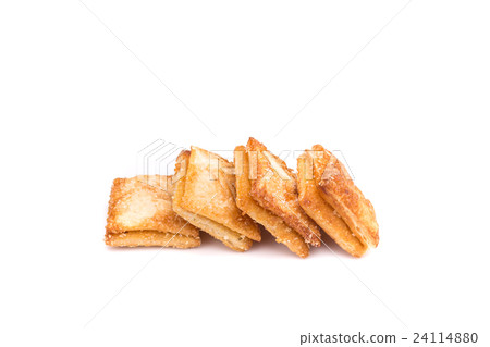 Pineapple pie isolated on white background 24114880