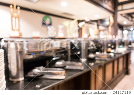 Abstract blur restaurant interior for background Abstract blur restaurant interior for background 24117119
