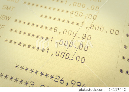 Book bank statement account 24117442