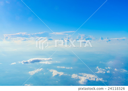 Blue sky with clouds 24118326