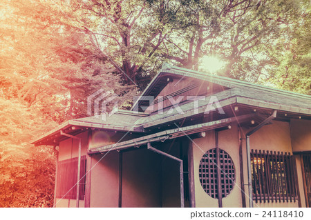 Beautiful Imperial Palace in Tokyo, japan ( Filtered image processed vintage effect. ) 24118410