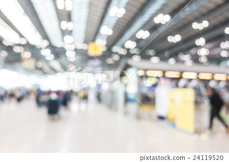 Abstract blur airport interior 24119520