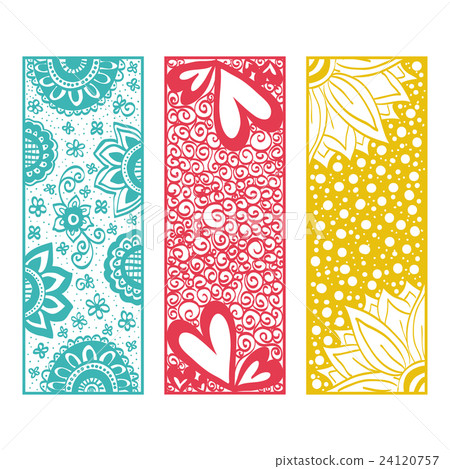 Floral banners zentangle Floral banners zentangle 24120757