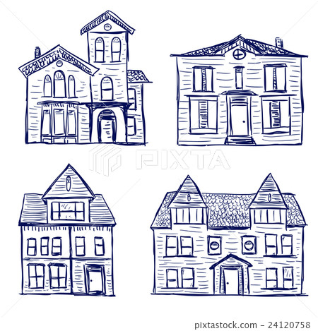 Houses doodles Houses doodles 24120758