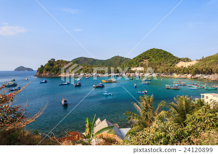 Fishing boats in Ben Ngu wharf, Nam Du islands 24120899