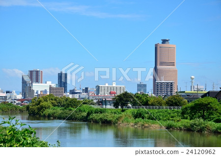 Summer Magomekawa and Hamamatsu city center 24120962
