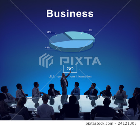 Business Organization Pie Chart Statistics Concept 24121303