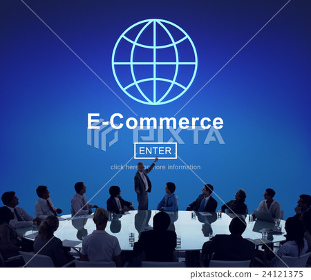 E-Commerce Marketing Online Technology World Concept 24121375